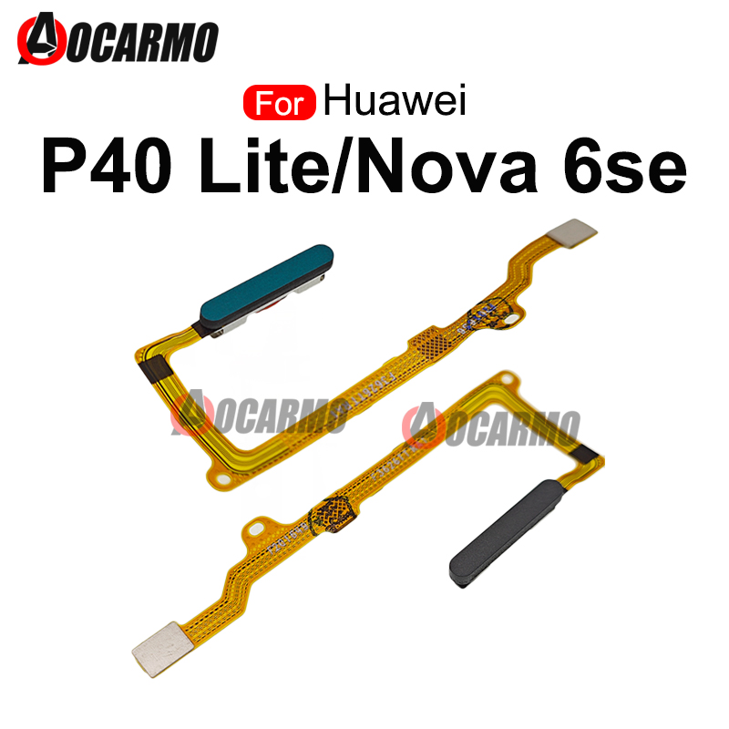 Fingerprint Cable Flex - Huawei p40 lite nova 6se用指紋センサー,touch id,スペアパーツ,フレキシブルケーブル,修理パーツ
