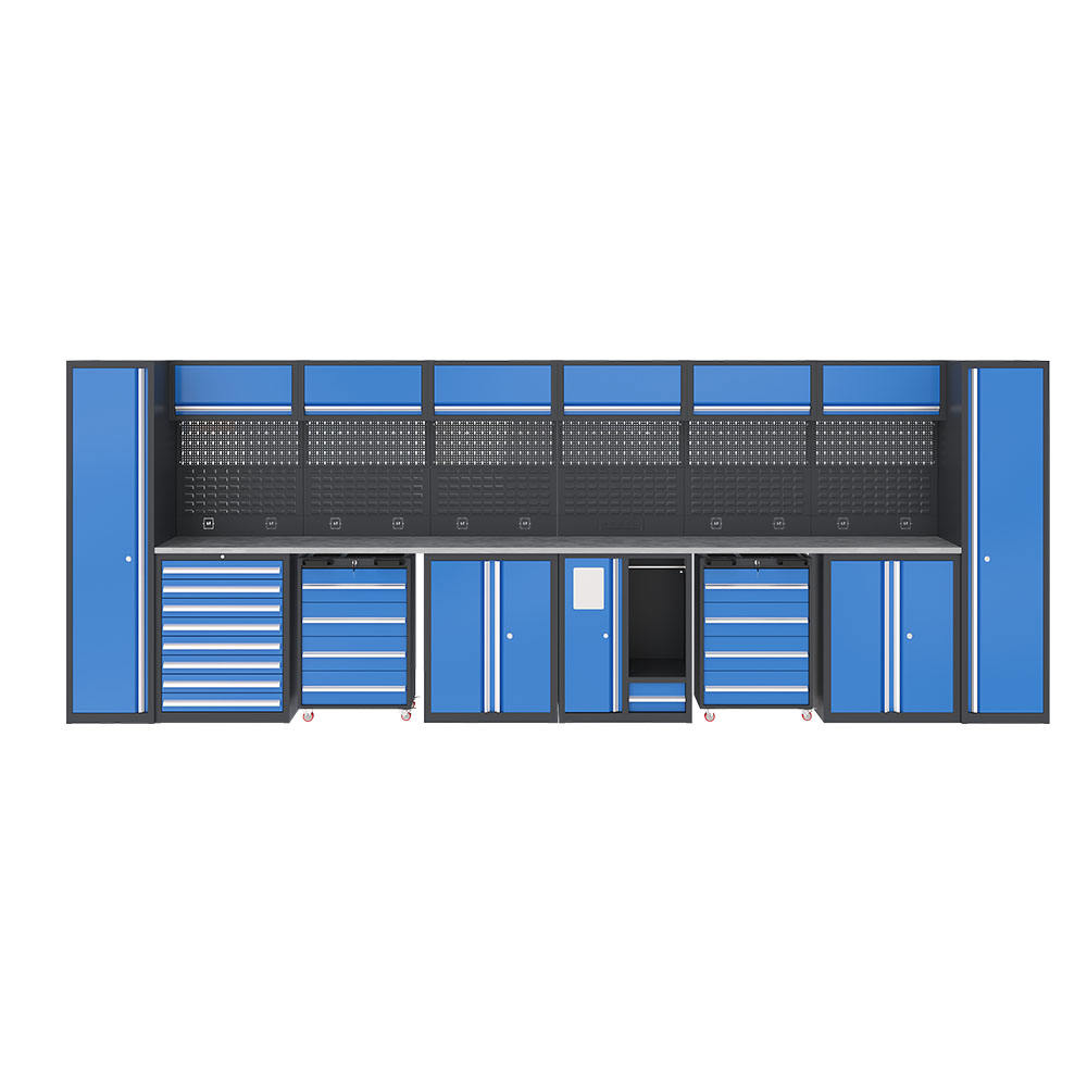 Electronics Repair Garage - JZD製、カスタマイズ可能な工具キャビネット兼作業台。電子機器の修理、金属加工、ガレージでの収納に最適。ワークショップ用工具トロリー一式。