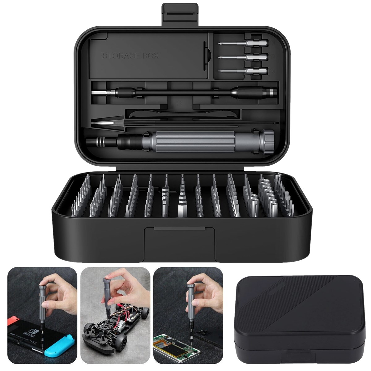 Electronics Repair Game - 150 in 1精密ドライバーセット、PC、ノートパソコン、携帯電話、タブレット、電子機器、ゲーム機、時計、カメラの修理用ビット付き磁気修復ツールキット