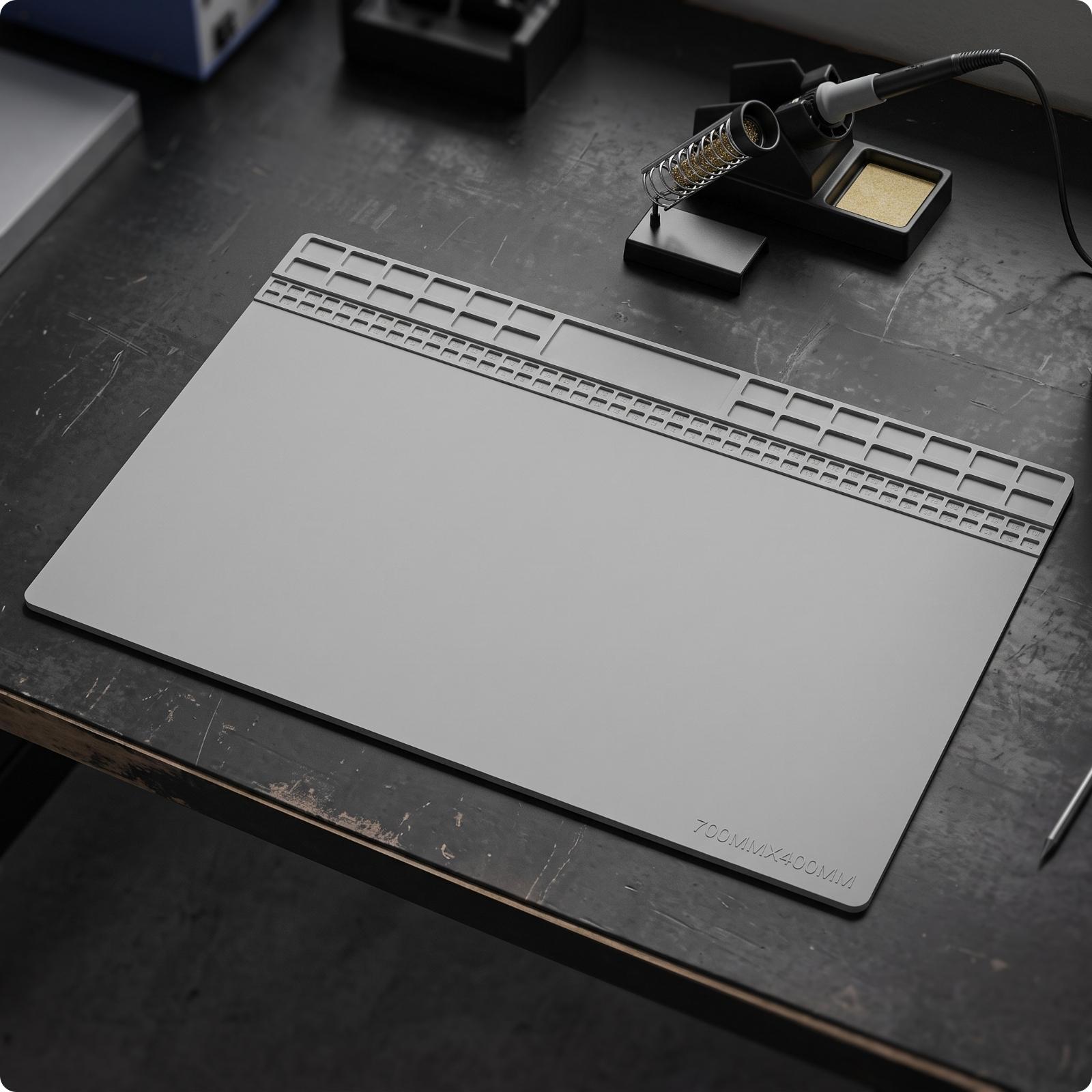 耐熱シリコンはんだ付けマット（電子機器作業台用、整理用ストリ - Heat Mat Silicone のレビューと価格