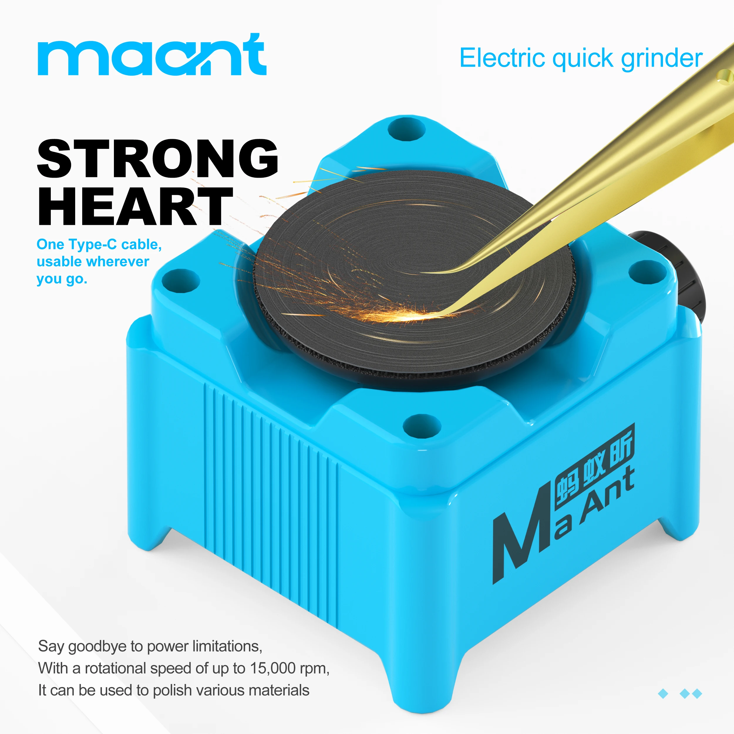 MaAnt KM1 電気グラインダー。7000～15000回 - Electronics Repair Tool のレビューと価格