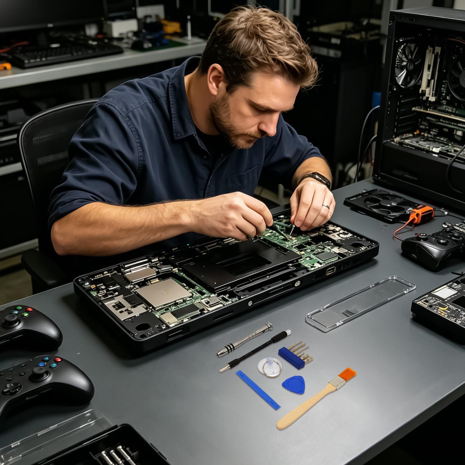ゲームコンソール分解ドライバー 12 個ポータブル人間工学に - Electronics Repair Game のレビューと価格