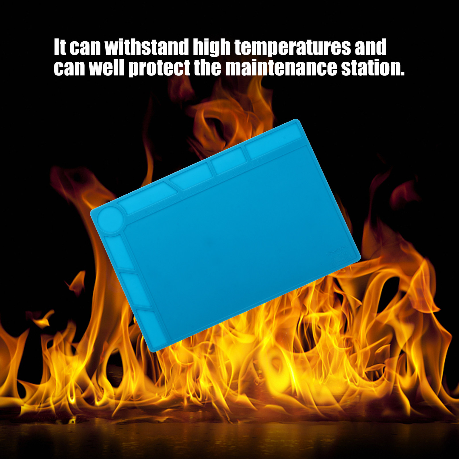 耐熱シリコン製のはんだ付けマット。大型で絶縁性があり、作業台 - Heat Mat Silicone のレビューと価格
