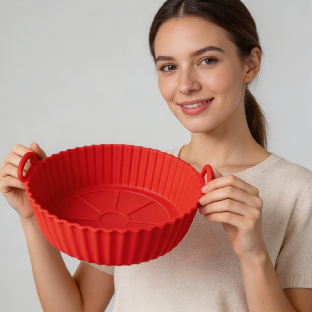 丸型シリコン製エアフライヤーライナー、再利用可能な耐熱性ノン - Heat Mat Silicone のレビューと価格