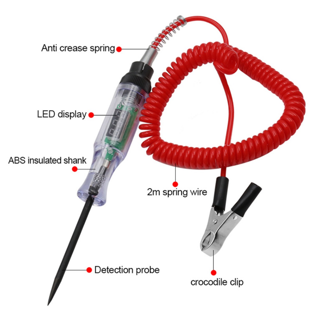 車トラック電圧回路テスター 6V 12V 24V 自動車診断 - Electronics Repair Tool のレビューと価格